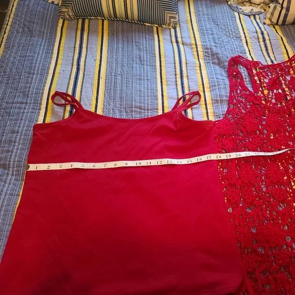 Fuschia Dressbarn Crochet Top size XL - Picture 7 of 8